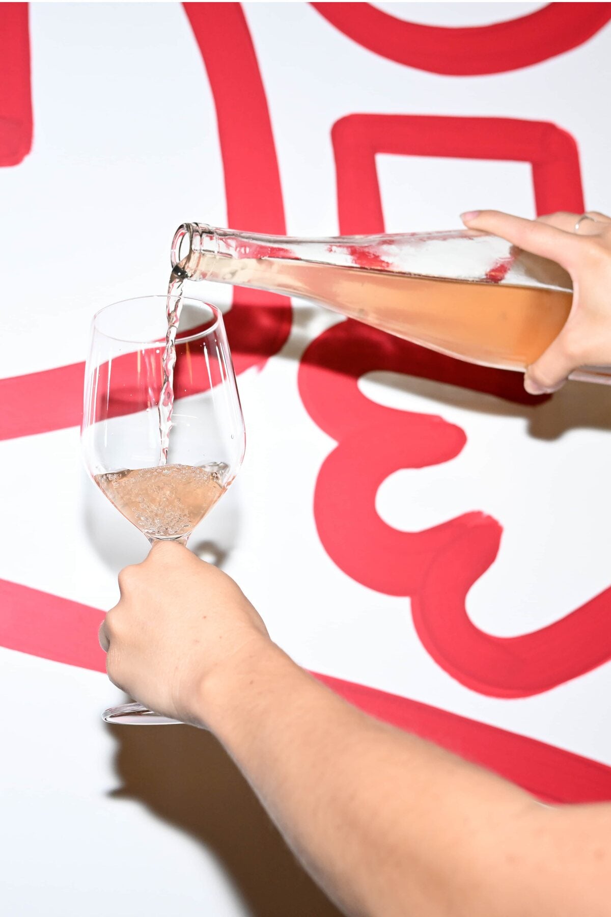A close-up pour