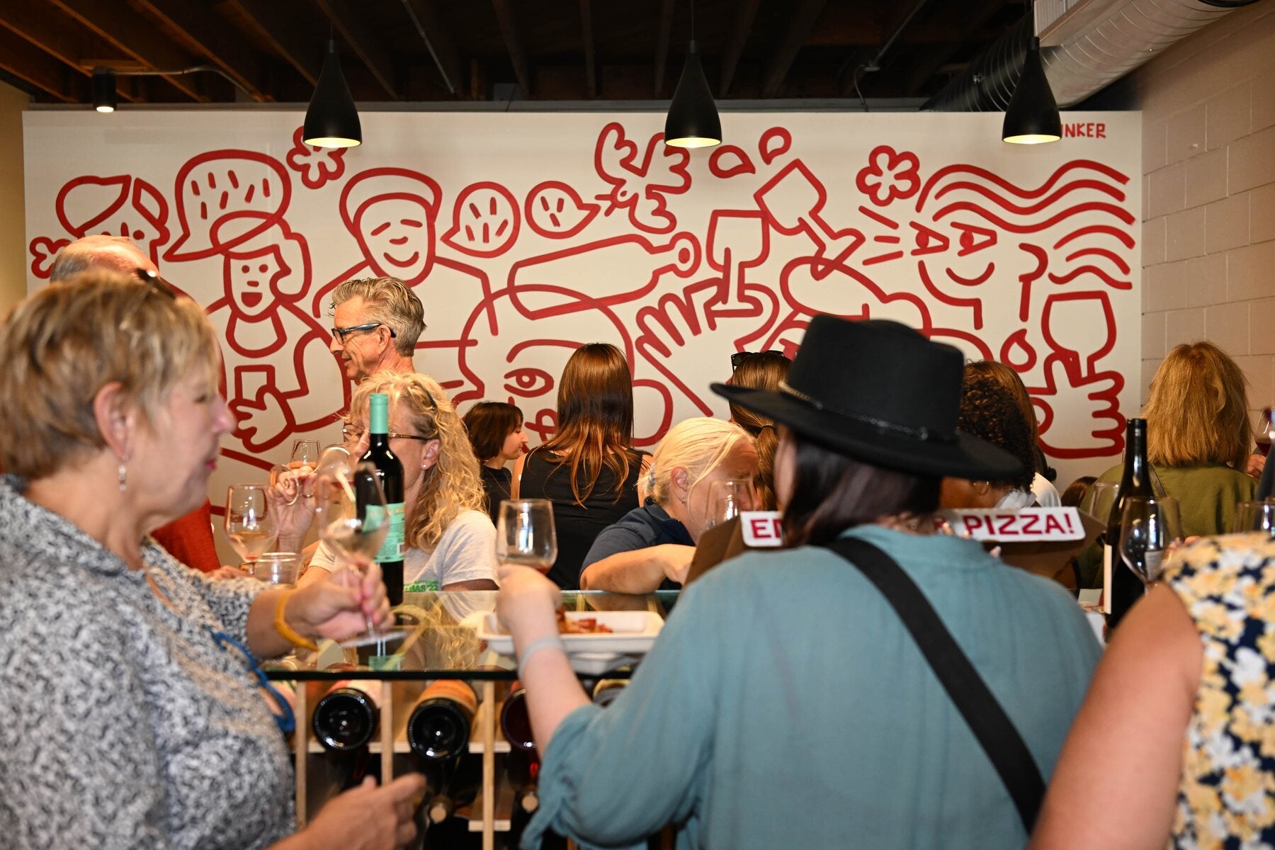 The Thursday Night Flight crowd at West Altadena Wine